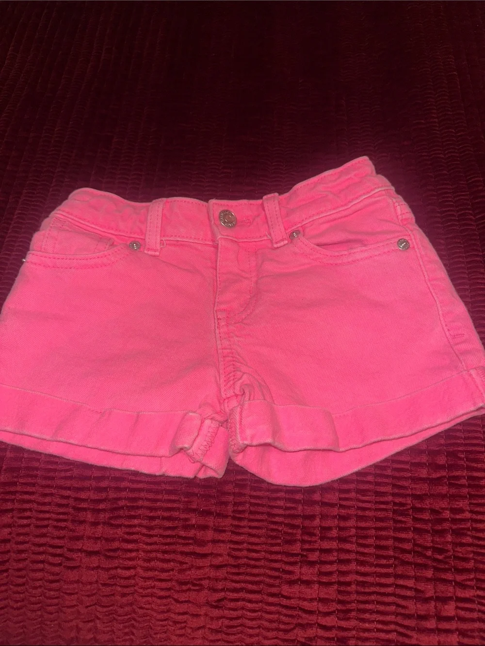 Cat & Jack Hot Pink Ruffle Hem Girls' Shorts